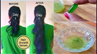 Aloevera Gel  Vitamin E Oil Hair Growth Serum to get Long Hair with Coconut oil amp Amla Oil [upl. by Lesh149]