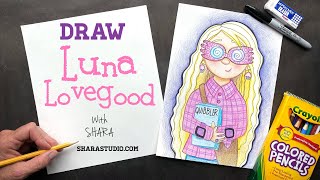 How to draw Luna Lovegood [upl. by Htebezile]