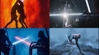 All Lightsaber Duels in Star Wars OUTDATED [upl. by Aihtenak487]