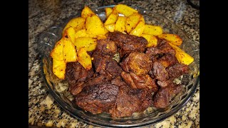 CARNE DE PANELA NA AIR FRYER ACÉM COM BATATAS NA AIR FRYER [upl. by Nivlam994]