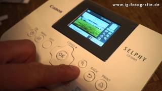 Canon Selphy CP 1000 Fotodrucker  Unboxing Test und Erfahrungsbericht [upl. by Tapes]