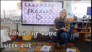 Reception PHONICS Week 1  Learning At Home [upl. by Dett]