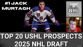 TOP 20 USHL PROSPECTS IN 2025 DRAFT  Elite Prospects Regional Rankings [upl. by Ellerahc]