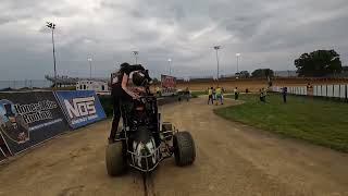 USAC Midget Week feature at Lawrenceburg Speedway part 2 of 2 June 52024 [upl. by Leummas]