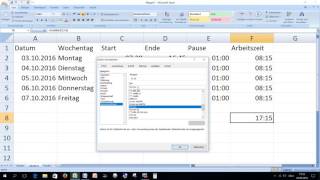 Rechnen mit Zeit und Geld Excel [upl. by Partan]