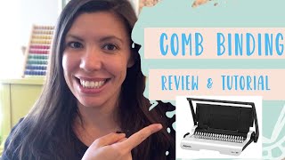 Comb Binding Review amp Tutorial FELLOWES Star 150 [upl. by Ailana323]