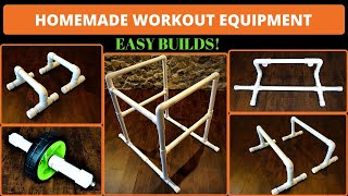 Homemade Workout Equipment from PVC Pipe  5 Easy Builds [upl. by Namqul]