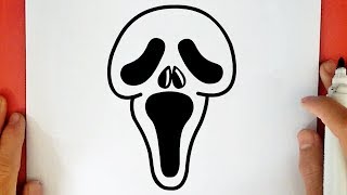 HOW TO DRAW GHOSTFACE SCREAM [upl. by Bowerman]