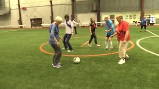 Walking soccer safe fun alternative to keep seniors active [upl. by Leftwich937]