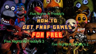 Fnaf Tutorial  How to get Fnaf 12 and 3 for FREE [upl. by Allys]