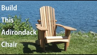 Building an Adirondack Chair  woodworkweb [upl. by Pierrette839]