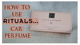 HOW TO USE YOUR RITUALS CAR PERFUME  RITUALS UNBOXING  Itsmilkyways [upl. by Assele]