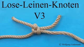 Lose Leinen Knoten V3 SlackLine Bend V3 [upl. by Files]