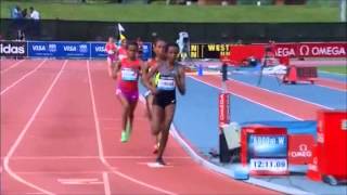 Tirunesh Dibaba Womens 5000m New York 2012 [upl. by Daphene]