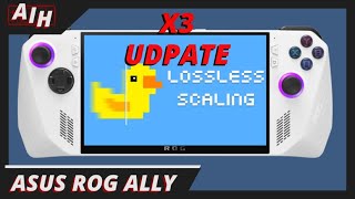 Lossless Scaling X3 Frame Generation Is Now Here For The ROG ALLY [upl. by Gurl]