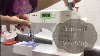 How to Thread a Sewing Machine Brother [upl. by Mide]