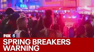 Florida says rowdy spring breakers will pay the price  FOX 5 News [upl. by Abeh912]