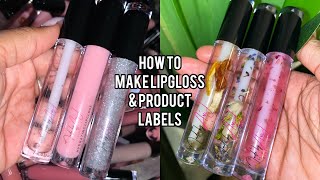 ENTREPRENEUR LIFE18 HOW TO MAKE LABELS FOR YOUR LIPGLOSS TUBES OR OTHER PRODUCTS Ari J [upl. by Figueroa947]