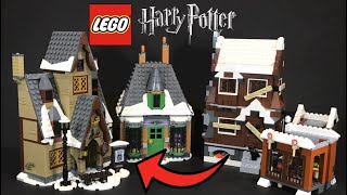 The Perfect LEGO Harry Potter 2021 Hogsmeade Village Display With The Shrieking Shack [upl. by Weiss]