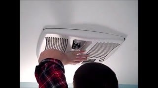 How to Replace the Heater Element on a NuTone Broan FanLightHeater Combo Unit [upl. by Yehtomit129]