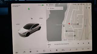 Tesla How To Set Home amp Work Location in Navigation [upl. by Leafar]