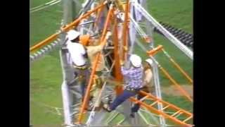 345 kV Line Insulator ChangeOut on a Steel Tower  Hubbell Power Systems [upl. by Fried881]