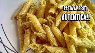 Salsa Pesto de Albahaca Genovés Autentica  Receta de Pesto original  Pasta Italiana  Espaguetis [upl. by Assillem]