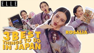 【ROSALÍA（ロザリア）】“日本でしたいこと”叶えます✨あの漫画やアートに感激🎨｜3 best things to do in Japan｜ ELLE Japan [upl. by Currier]