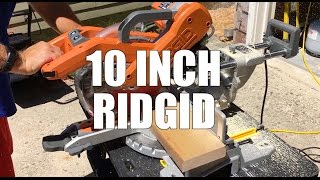 RIDGID 10 in Sliding Compound Miter Saw  MS255SR [upl. by Akirre]