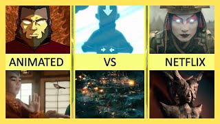 Difference Between Avatar The Last Airbender Animation vs Netflix Live Action [upl. by Yrollam75]