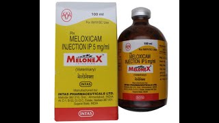 MELOXICAM INJECTION quotMELONEXquot VETERINARY USE [upl. by Ecar]