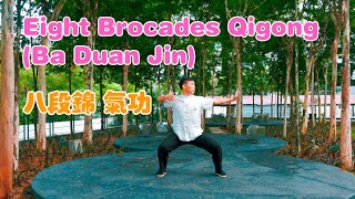 Eight Brocades Qigong Ba Duan Jin 八段锦气功  12 Mins Daily Practice with English Instructions [upl. by Kcinimod]