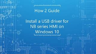 How to install a USB driver for an NB series HMI [upl. by Bridge]