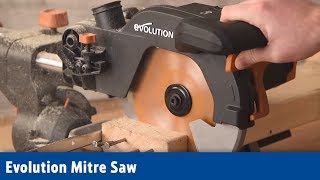 Evolution Mitre Saw  Screwfix [upl. by Eenwahs]