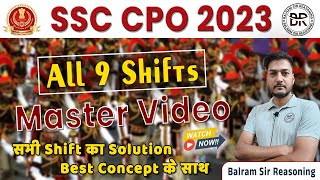 SSC CPO 2023 All 9 Shifts CPO All sets 2023 Best solutions Balram sir [upl. by Dyanne]