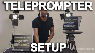 How to Setup a Teleprompter Ep1 Tutorial [upl. by Lledal]