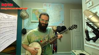 OCarolans Draught  Clawhammer Banjo gDGBD [upl. by Udela996]