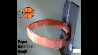 How to make a Paper Basketball Hoop [upl. by Novihs]