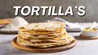 Hoe maak je tortillas simpel basis recept [upl. by Leanora]