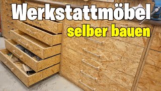 Werkstattmöbel Selber Bauen Der Schubladenschrank [upl. by Joslyn346]