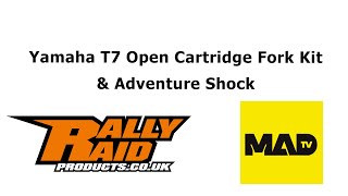 Yamaha T700  Rally Raid Products Open Cartridge Fork amp Adventure Shock review [upl. by Stanton272]