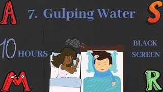 Gulping Sounds for Sleeping and Relaxation  10 hour Black Screen [upl. by Miller176]