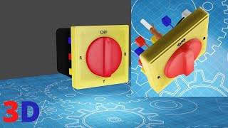 How To work Rotary Switch  Rotary switch 3D animation  Rotary Switch  satyajit mistry [upl. by Tigram]