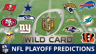 NFL Playoff Picture  Predictions Projecting Each AFC amp NFC Wild Card Game For 2023 NFL Playoffs [upl. by Yrrum]