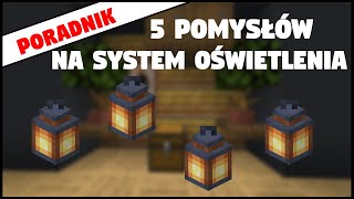 Minecraft 5 Pomysłów Na Oświetlenie Dróg [upl. by Atenahs]