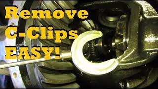 Remove CClip Axles Shafts  QUICK AND EASY [upl. by Hepsoj]