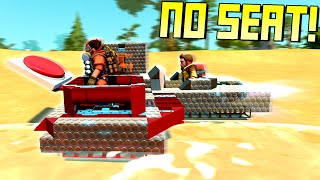 Coop No Seat Amphibious FrankenSled Race  Scrap Mechanic Multiplayer Monday [upl. by Enellij]