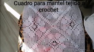 cuadro de flores para mantel de tejido a crochet en paso a paso parte 1 [upl. by Etep]