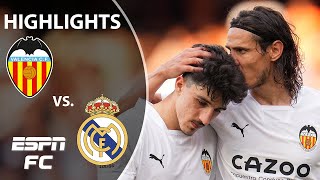 Valencia vs Real Madrid  LaLiga Highlights  ESPN FC [upl. by Aelak]