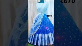 Traditional silver zari half saree  lehenga choli [upl. by Clough386]